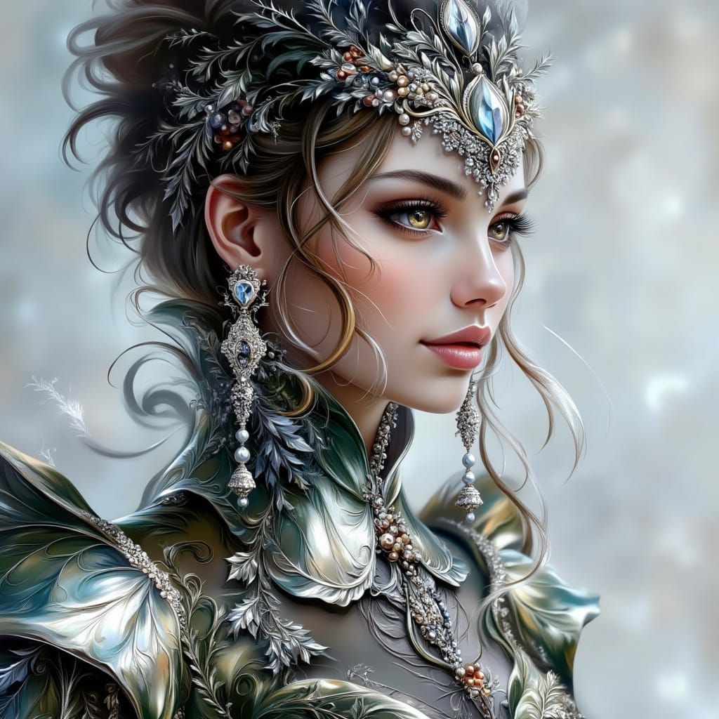 Winter Landscape in Soft Pastel Hues