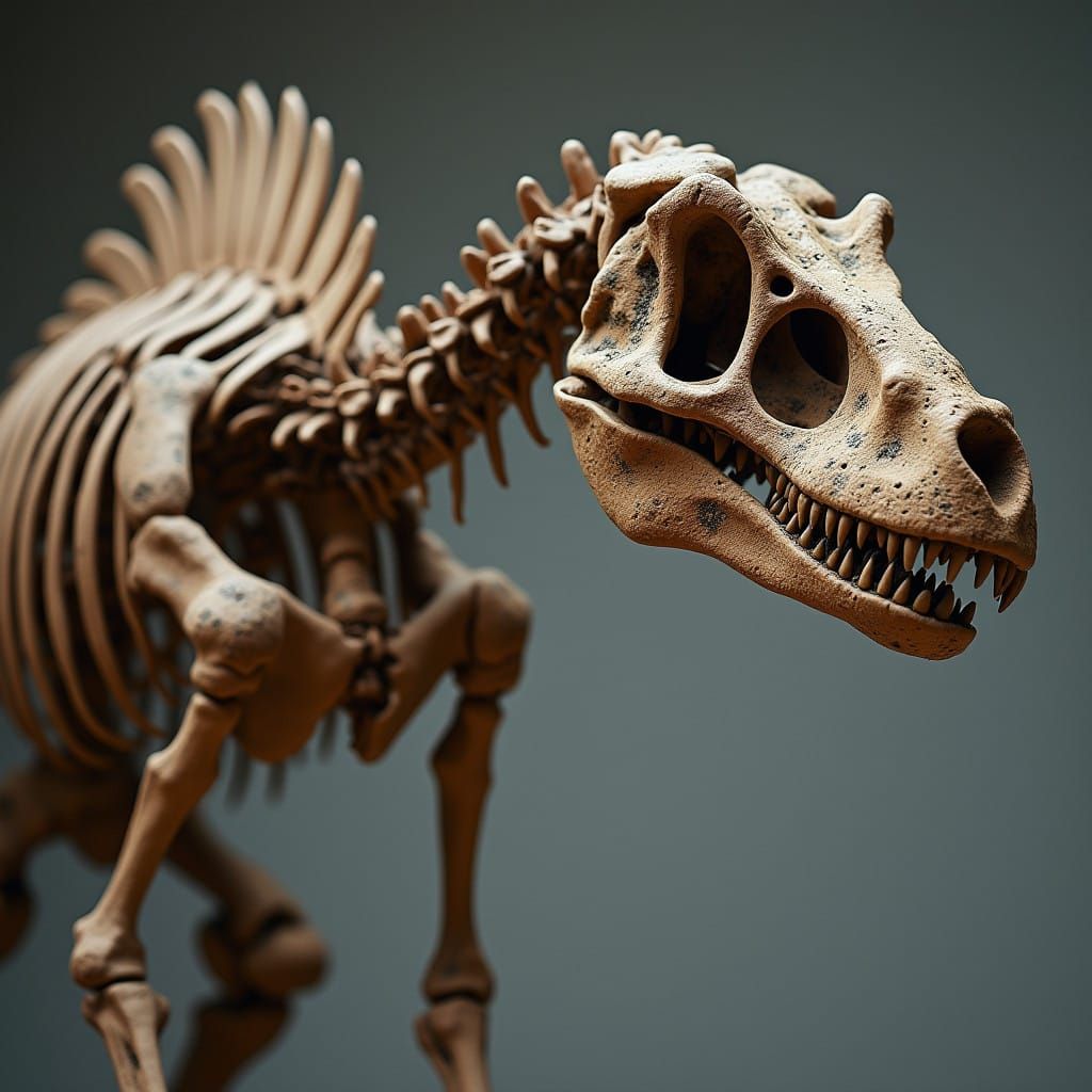 Ankylosaurus Skeleton in Intimate Portrait