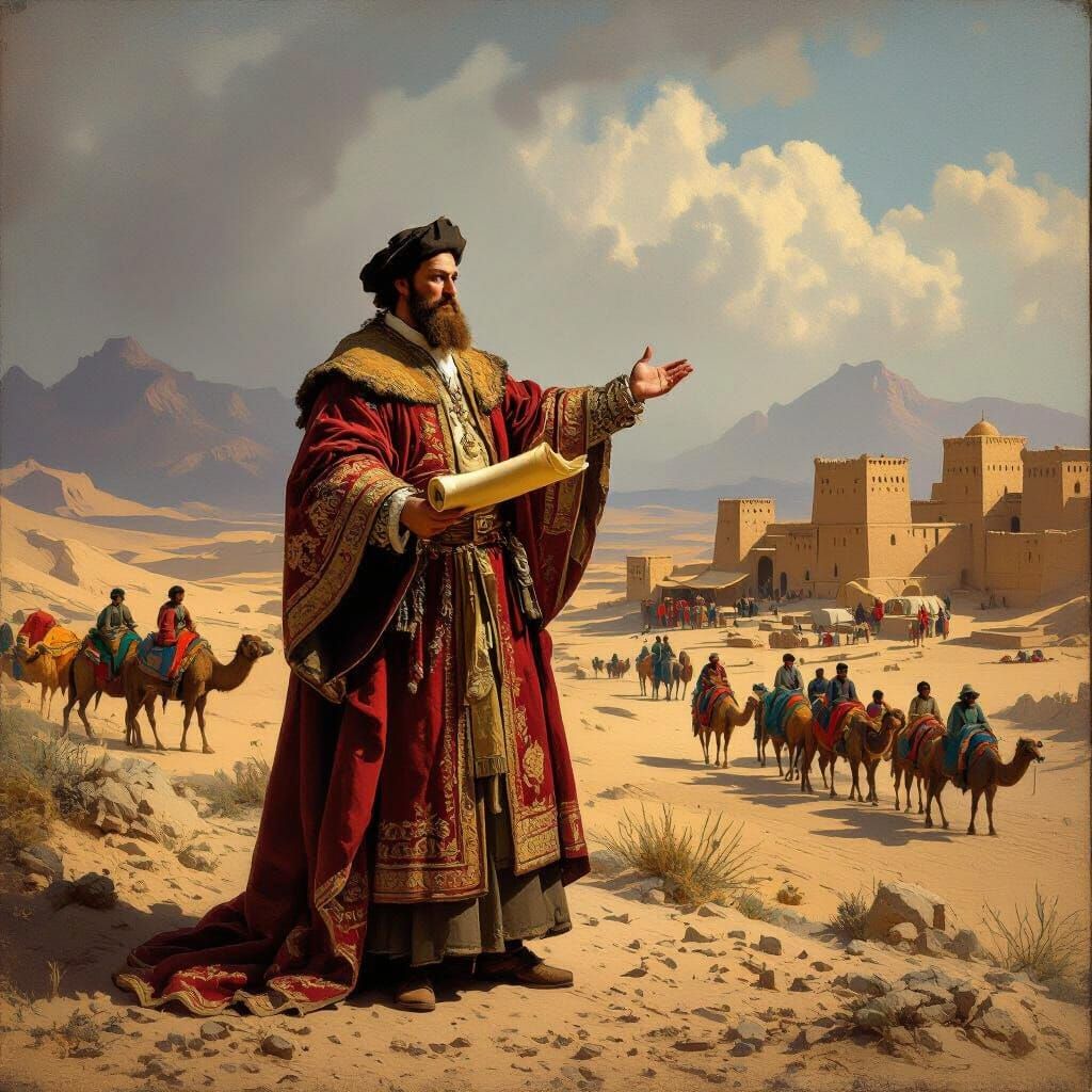 Marco Polo on the Silk Road: Golden Age Style