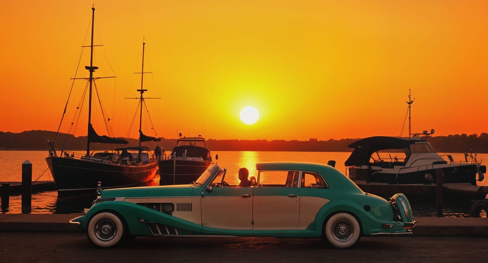 1982 Clenet Series II Coupe De Ville Sunset Luxury Yacht Doc...