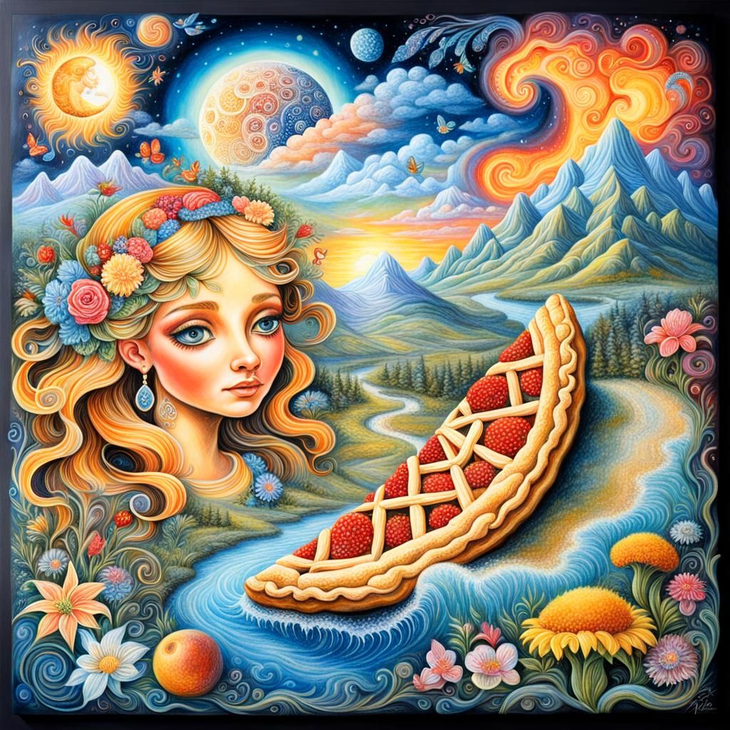 Fantastical Chalk Art Inspired by American Pie