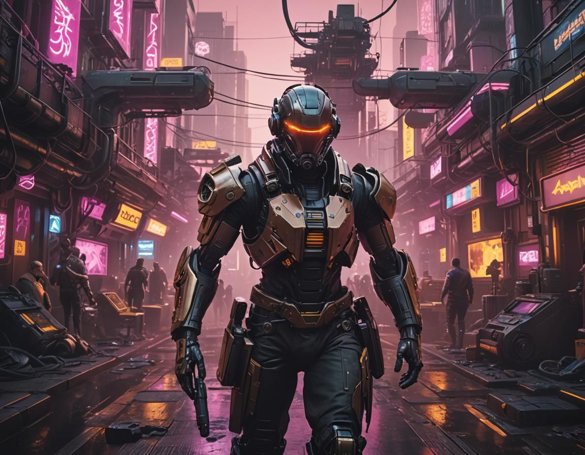 Steampunk Cyberpunk AI Agents in Collaborative World