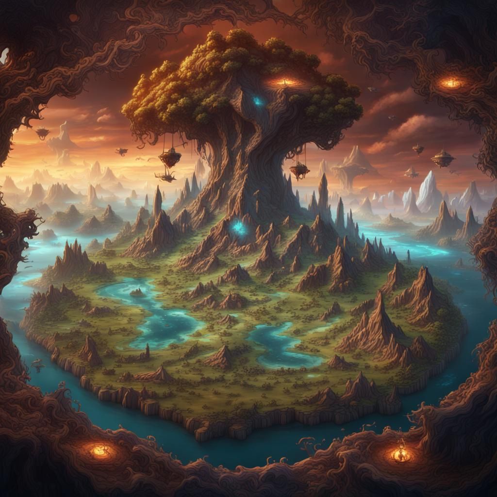 Fantasy World Map of Alternate Earth