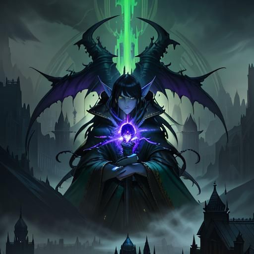 Menacing Goblin with Dagger in Dark Fantasy Style