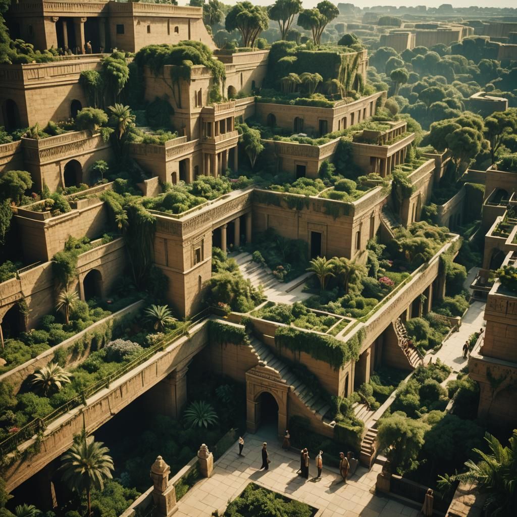 The Hanging Gardens of Babylon: Cinematic Still