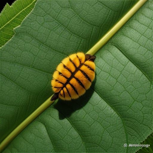 Woolly Bear Caterpillar in Soft Underlight