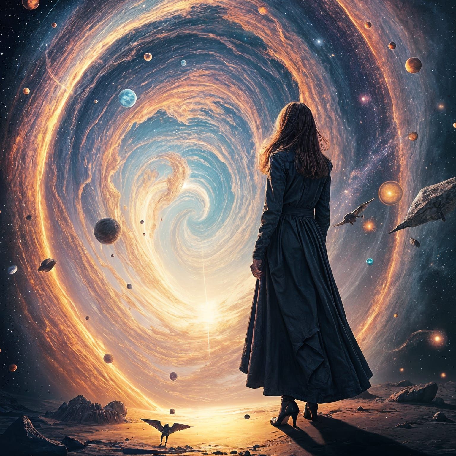 Chaotic Universe Gateway: AI Generated Image