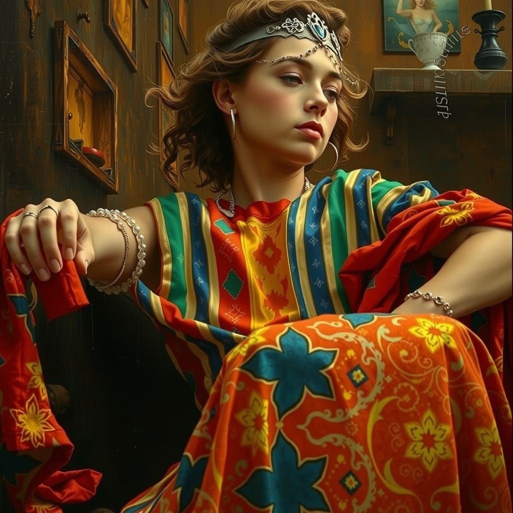 Vibrant Crimson and Scarlet Hues Twisting in Abstract Form