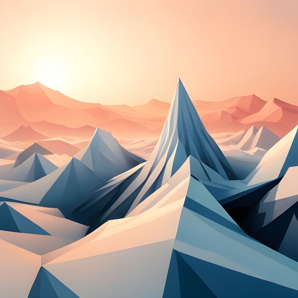 Geometric Abstract Art in 3D Design