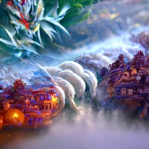 Goku in Ethereal Fantasy Style