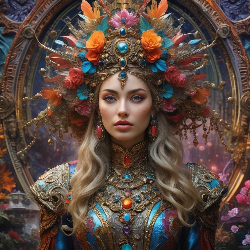 Hyperrealistic Woman Portrait in Fairytale Fantasy Style