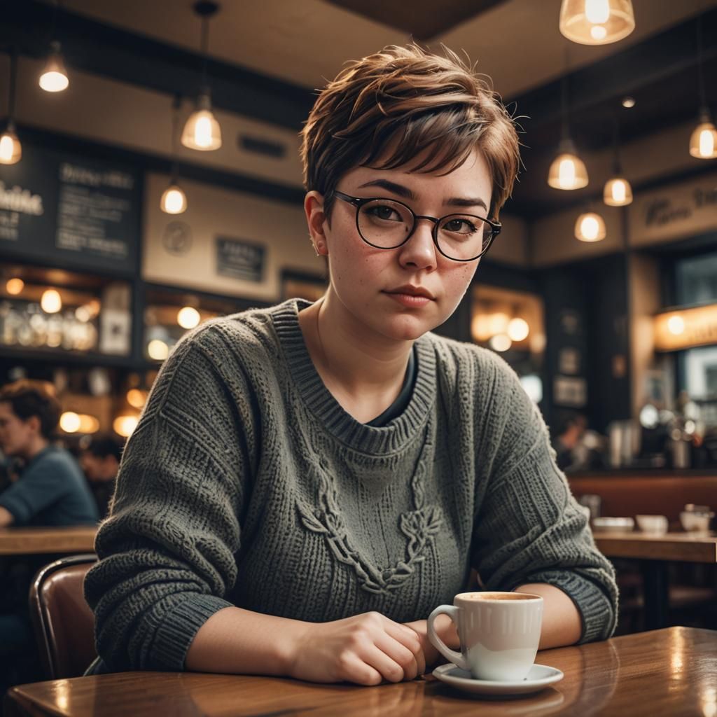 Intimate Hyperrealistic Portrait in Warm Tones