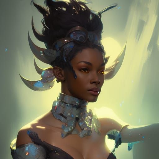 Hyperdetailed Portrait of a Dark Elf