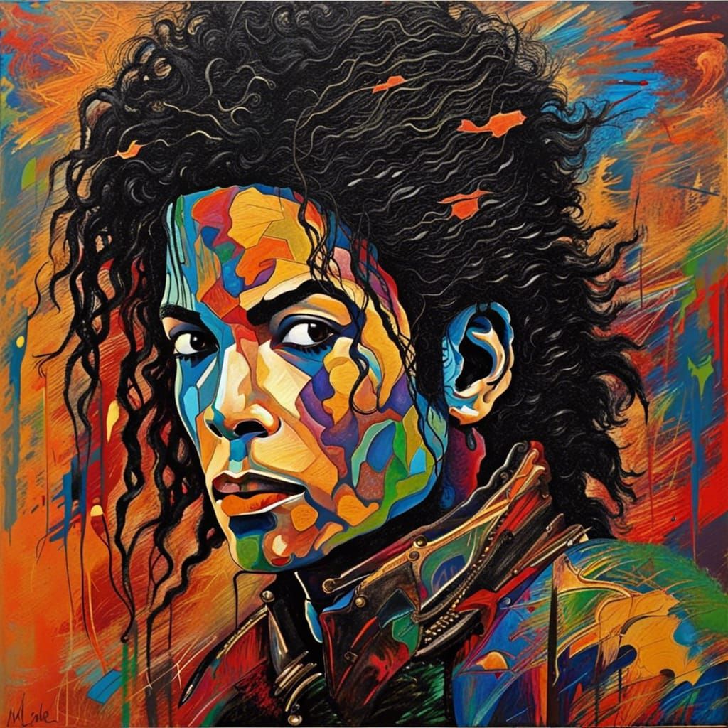 Abstract Portrait of Michael Jackson