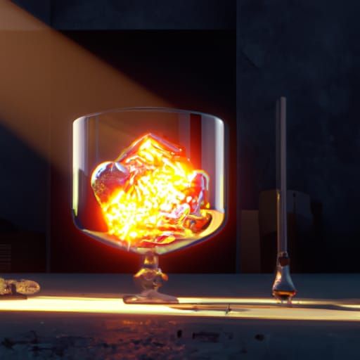 Abstract Light Patterns in Detailed 3D Render