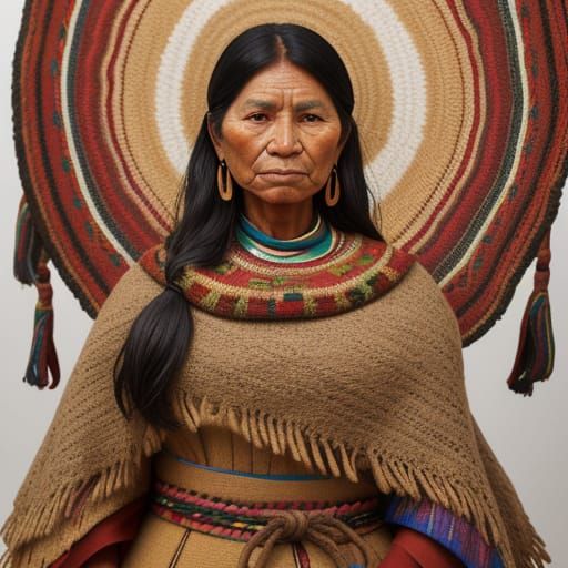 Traditional Latin American Poncho: Vibrant Textile Heritage