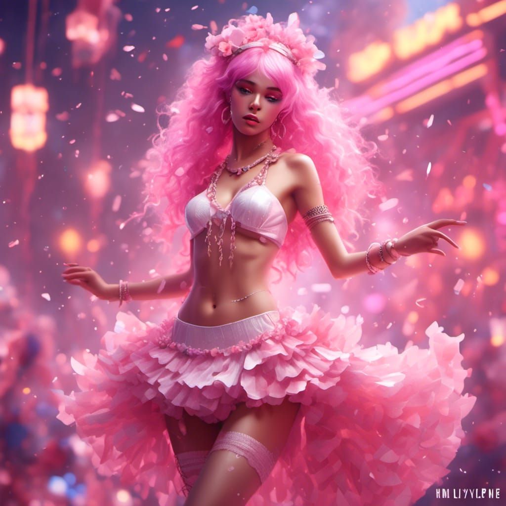 1930s Club Dancer in Pastel Colors