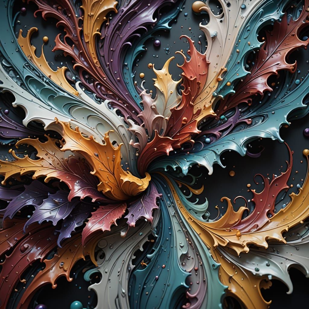 Abstract Inner Peace as Gentle Pastel Wave