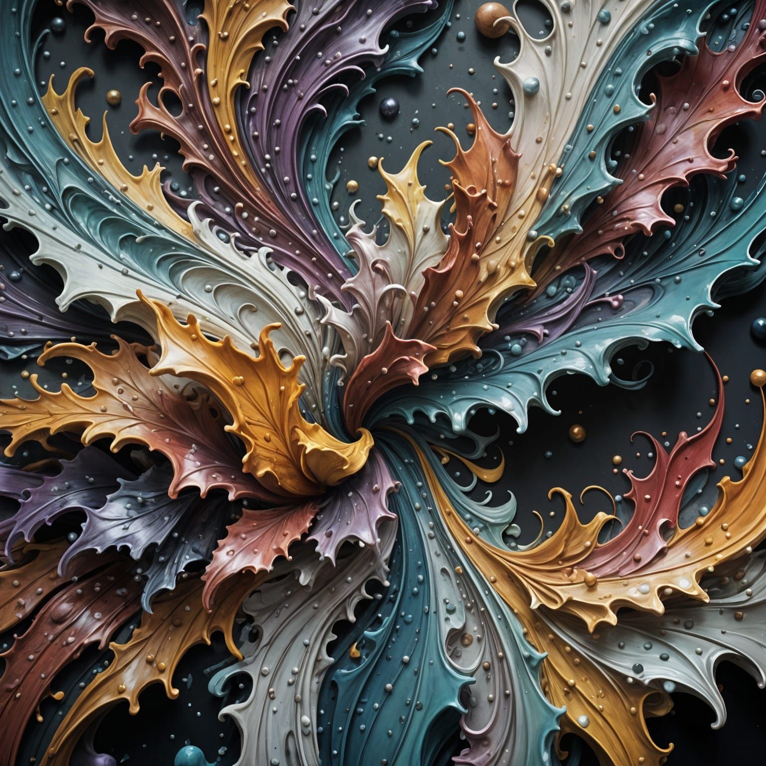 Abstract Inner Peace as Gentle Pastel Wave