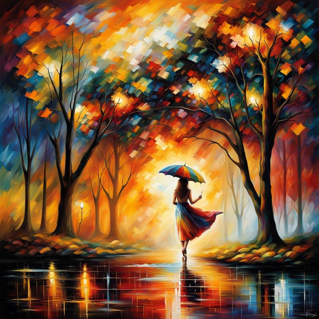 Goddess Tonantzin in Stained Glass Style