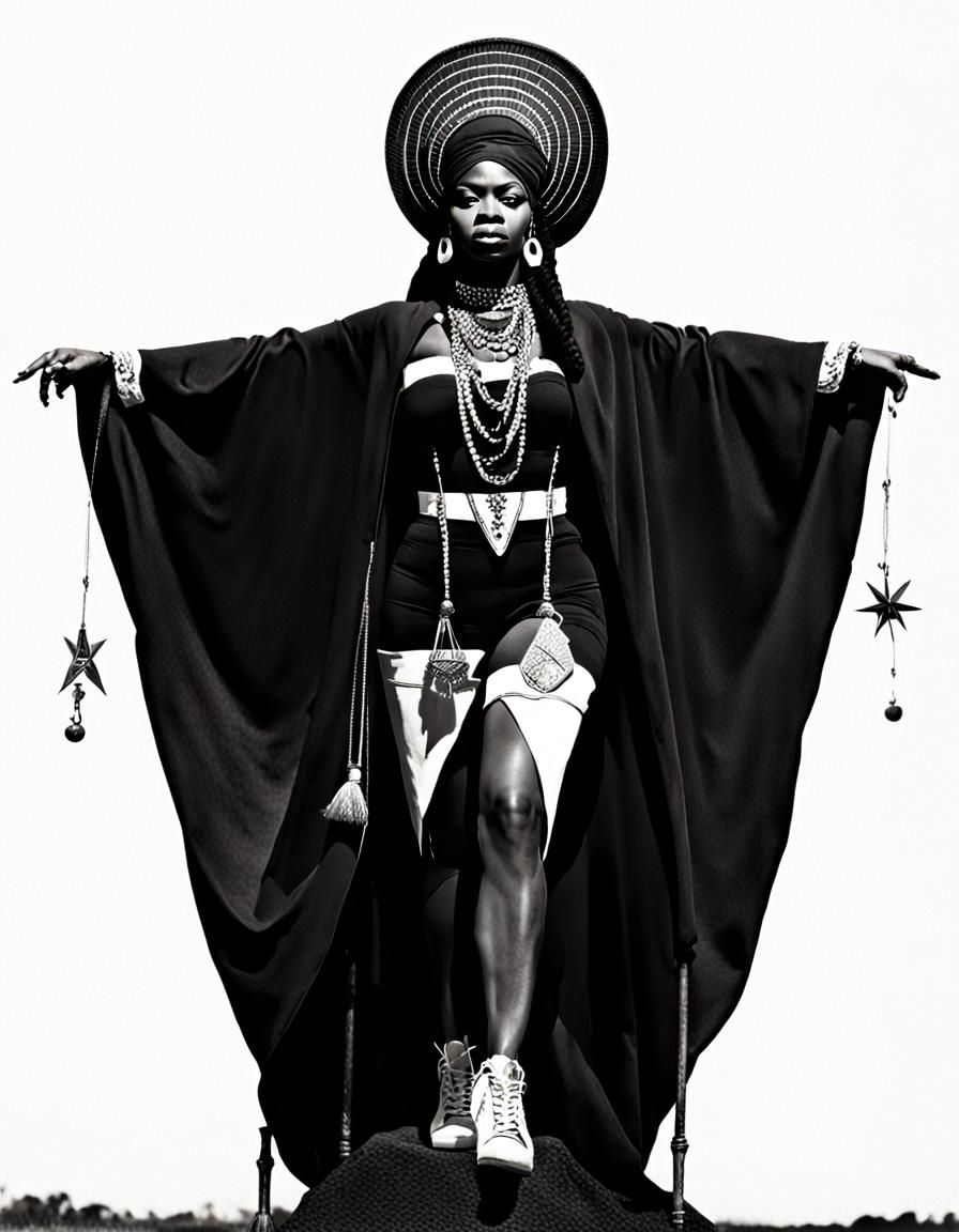 Empowered Black Witch: A Diva's Portrait
