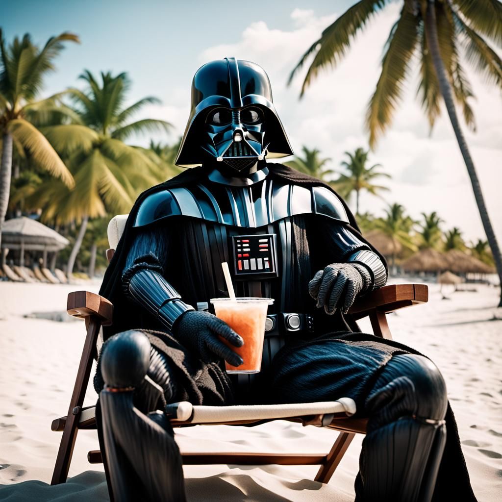 Teddy Bear Darth Vader on Vacation