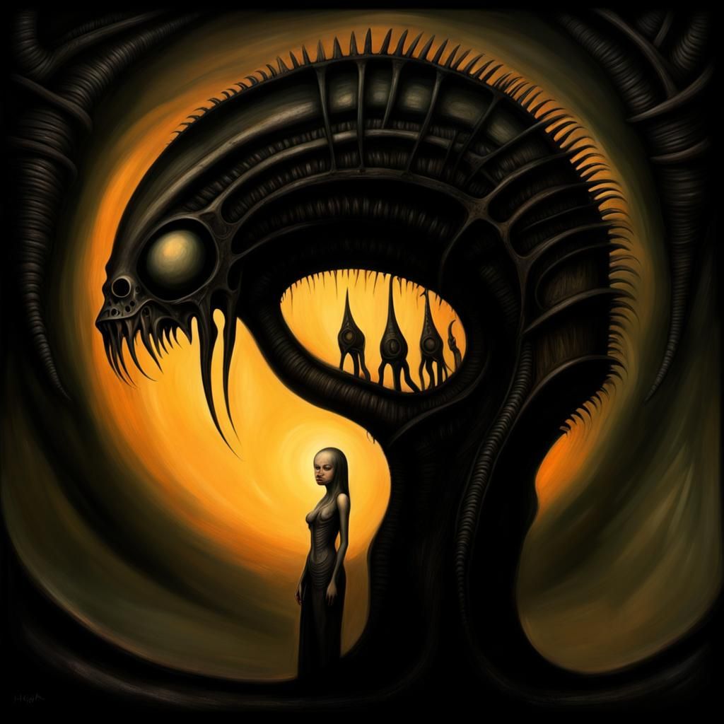 Image of Despair Inspired by HR Giger