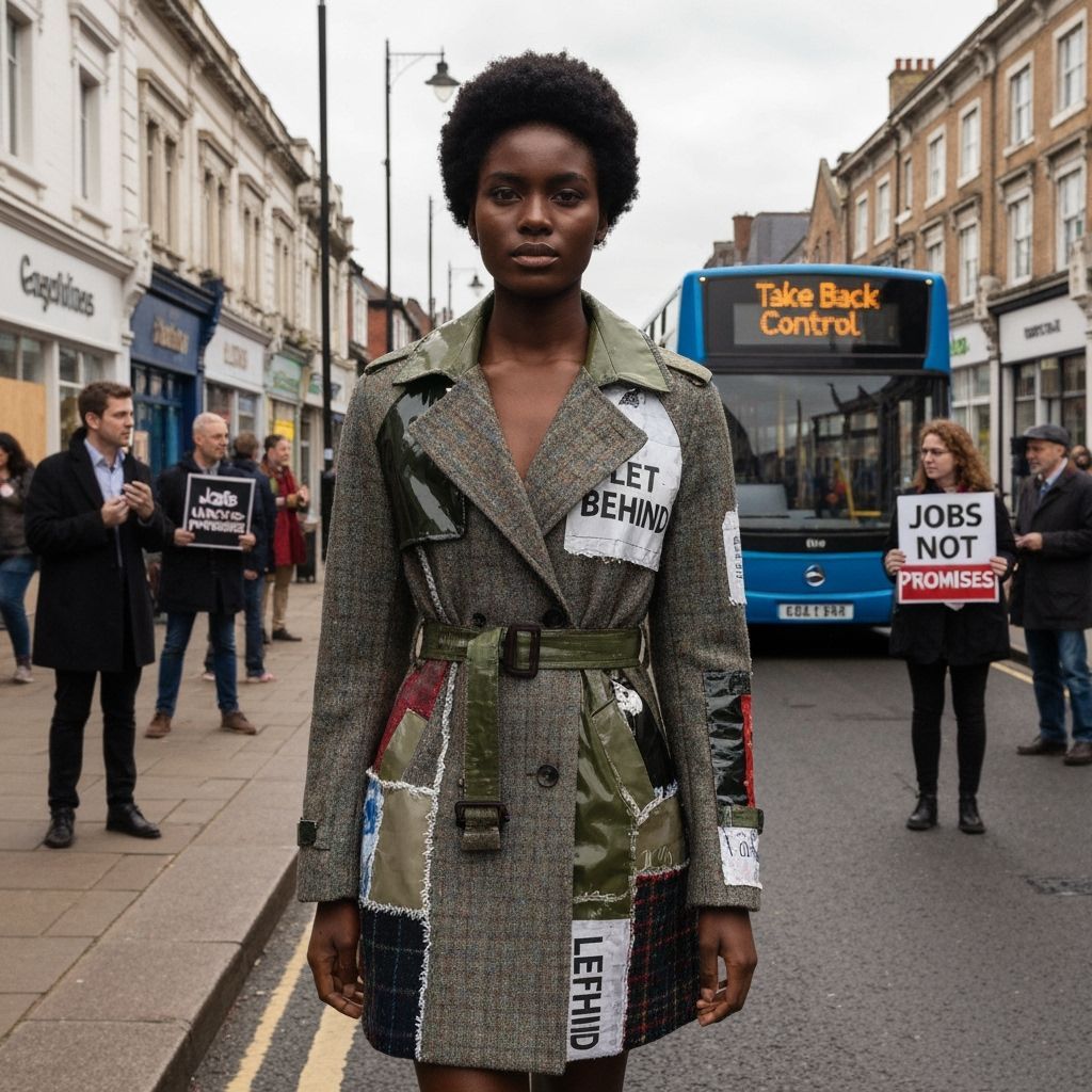 Photorealistic Portrait of Black Woman on Empty High Street