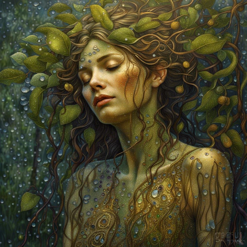 Dryad on a Dewy Night