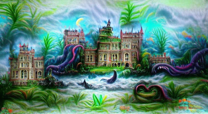 Victorian Mansion Magic School for Sea Creatures