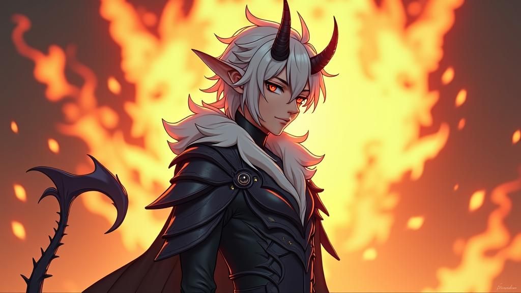 Majestic Wight Devil in Anime Style
