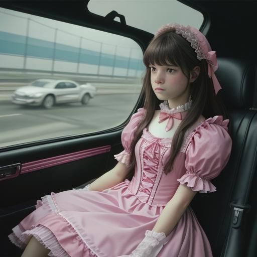 Lost Sissymaid on New Jersey Turnpike: Cinematic Film Still