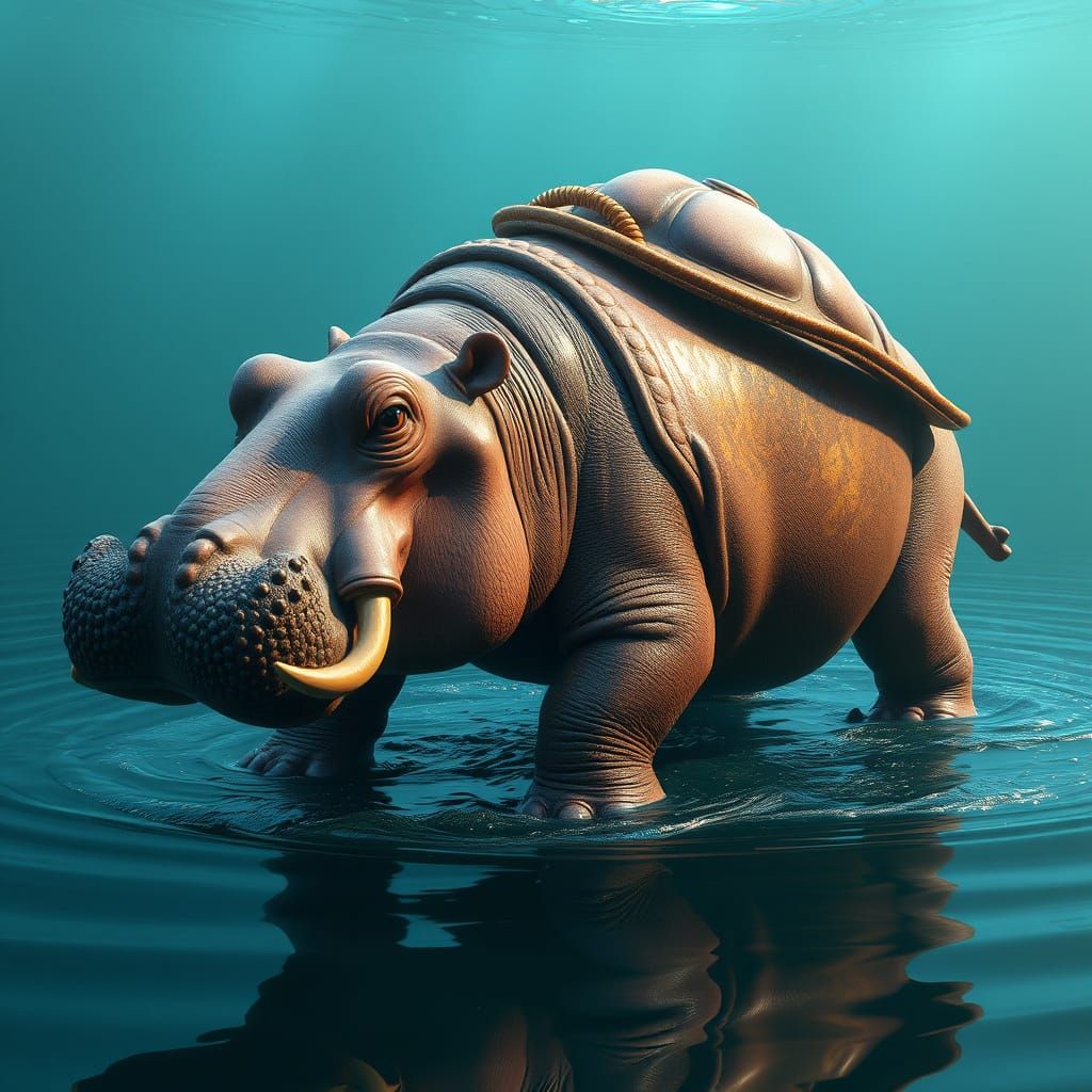 Fantasy Creature Hybrid in Vibrant Exotic Colors