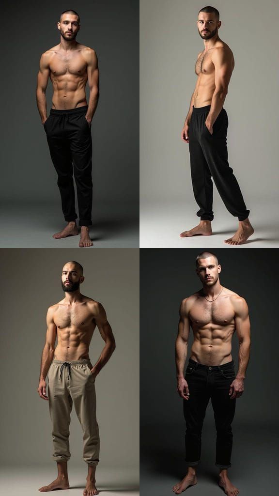 Striking Portrait of a Lithe, Youthful Male Model