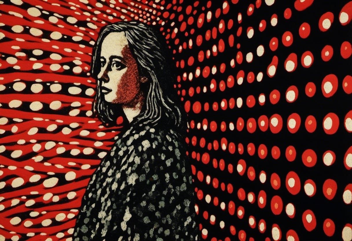 Expressionist Portrait of Woman with Blonde Hair