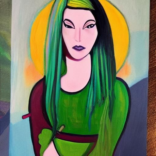 Portrait of Siobhan in Mary Blair Style