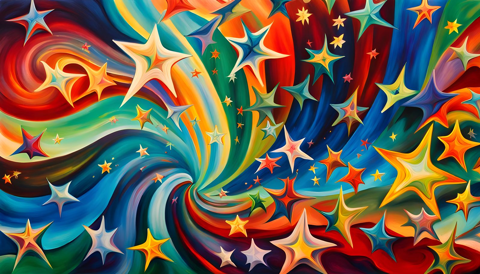 Iridescent Stars Formed from Magnetic Wave Energy