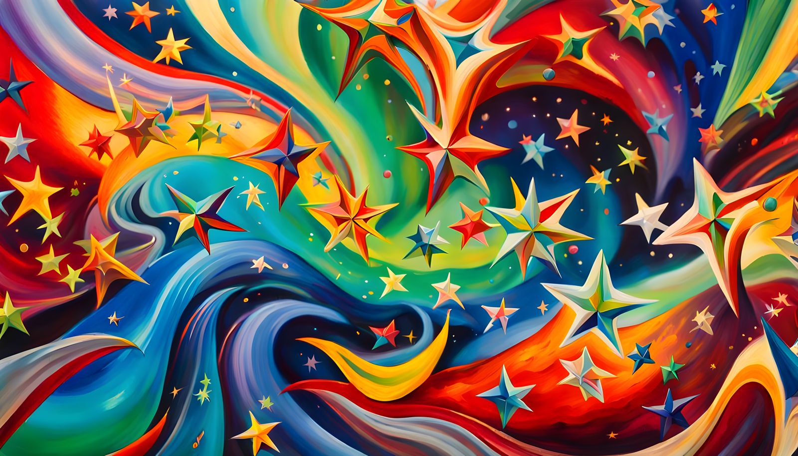 Iridescent Stars Formed From Magnetic Wave Energy