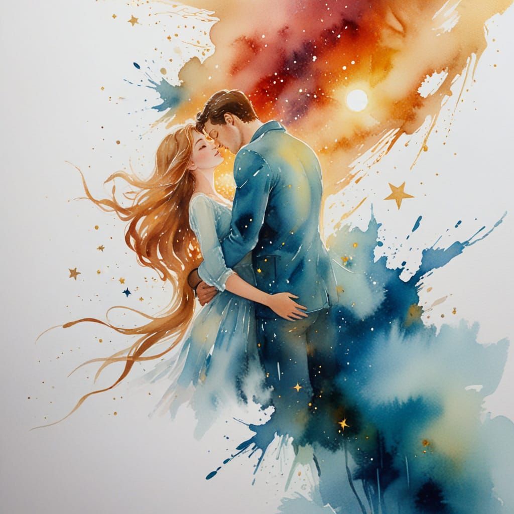 Whispers of Love Under Starry Moonlight