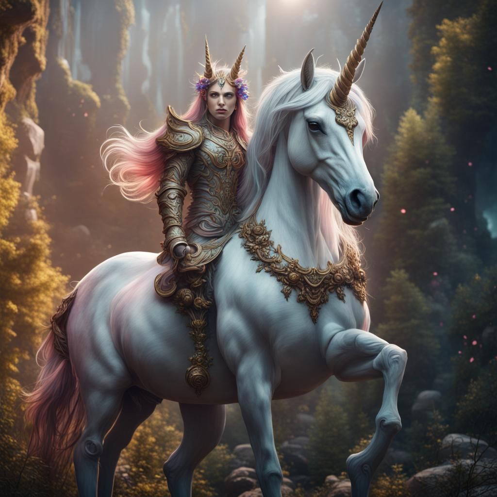 unicorn with human head yet another attempt)