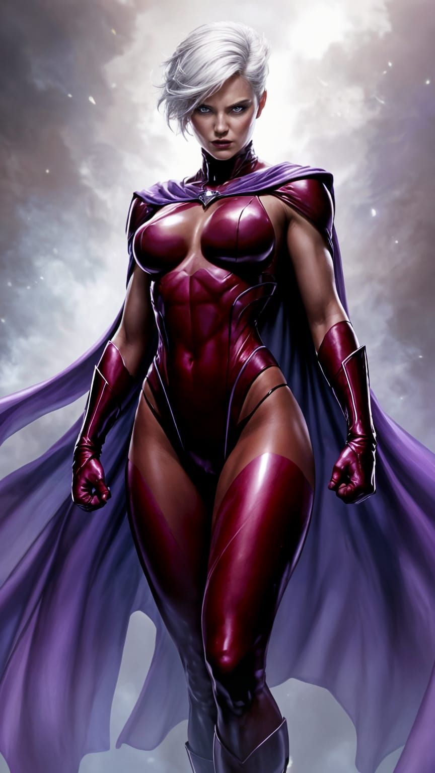 Alluring Magneto Female Comic Book Art