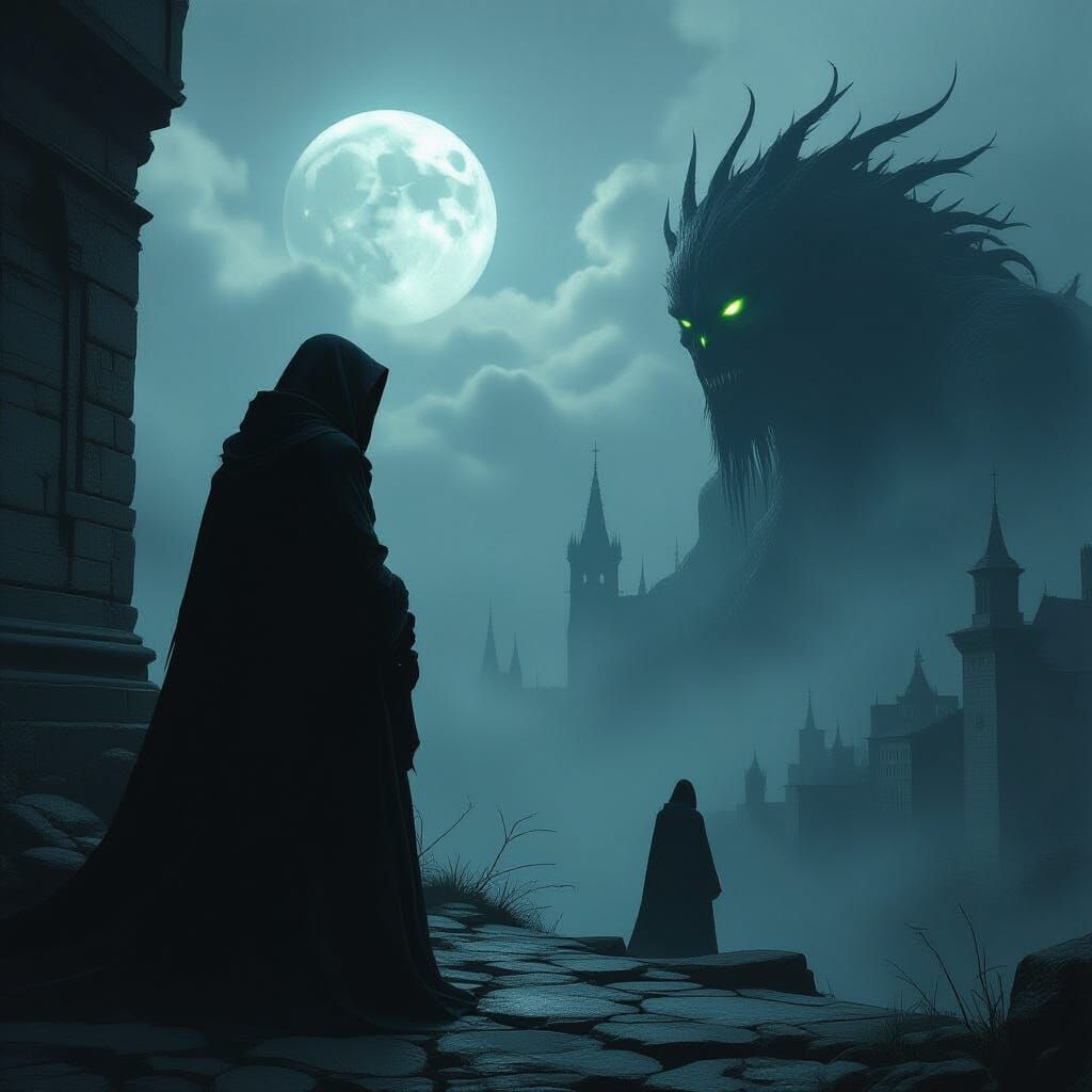 Dark Surrealist Shadows and Sinister Silhouettes