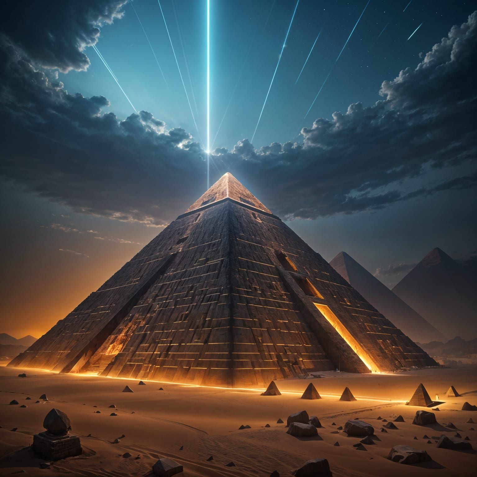 Mystical Pyramid of Giza in 432 Hz Energy Resonance
