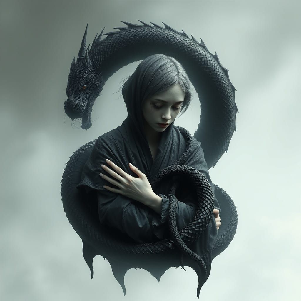 Sorrow's Dark Serpent Constricts the Weeping Soul