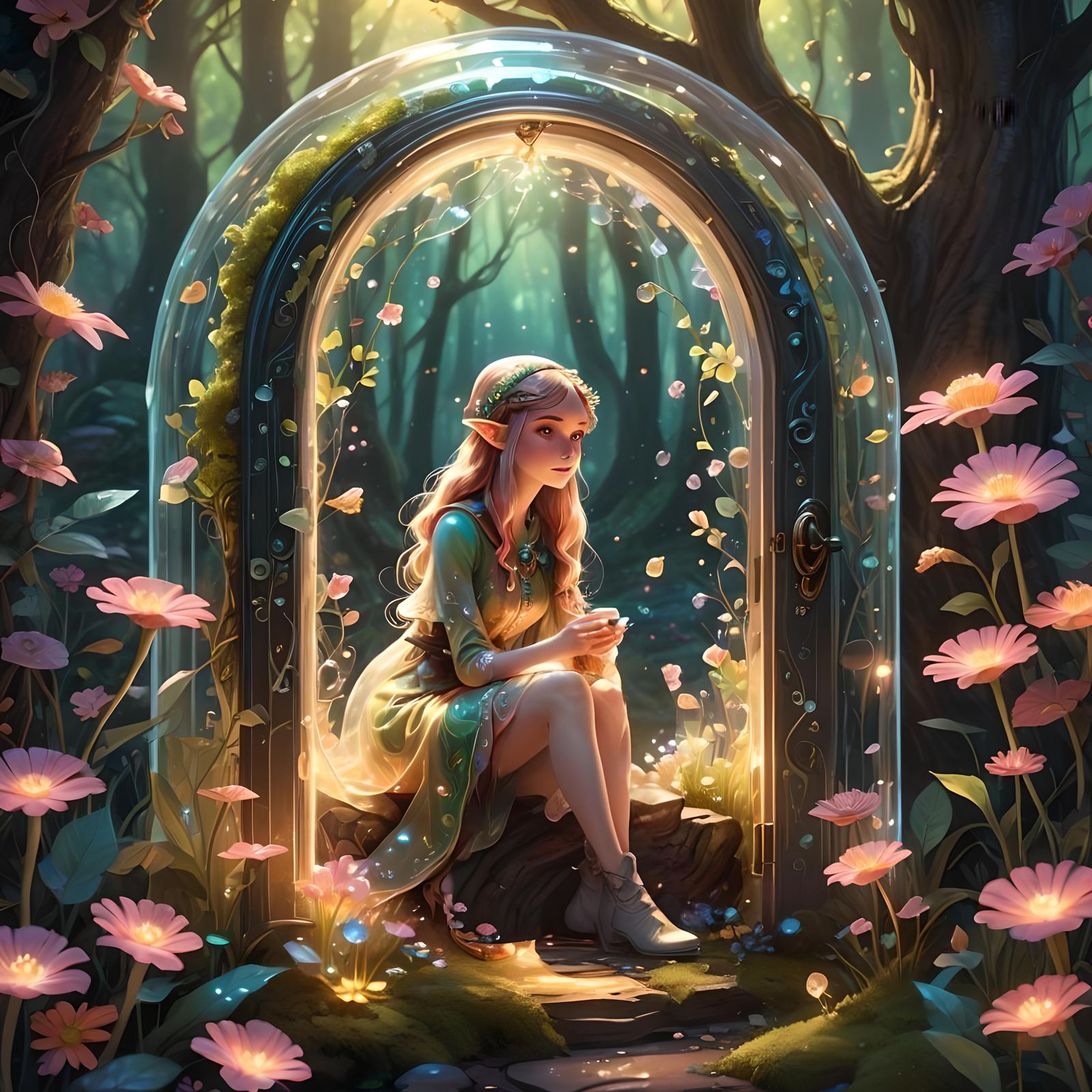 Enchanted Snail House in Magical Forest