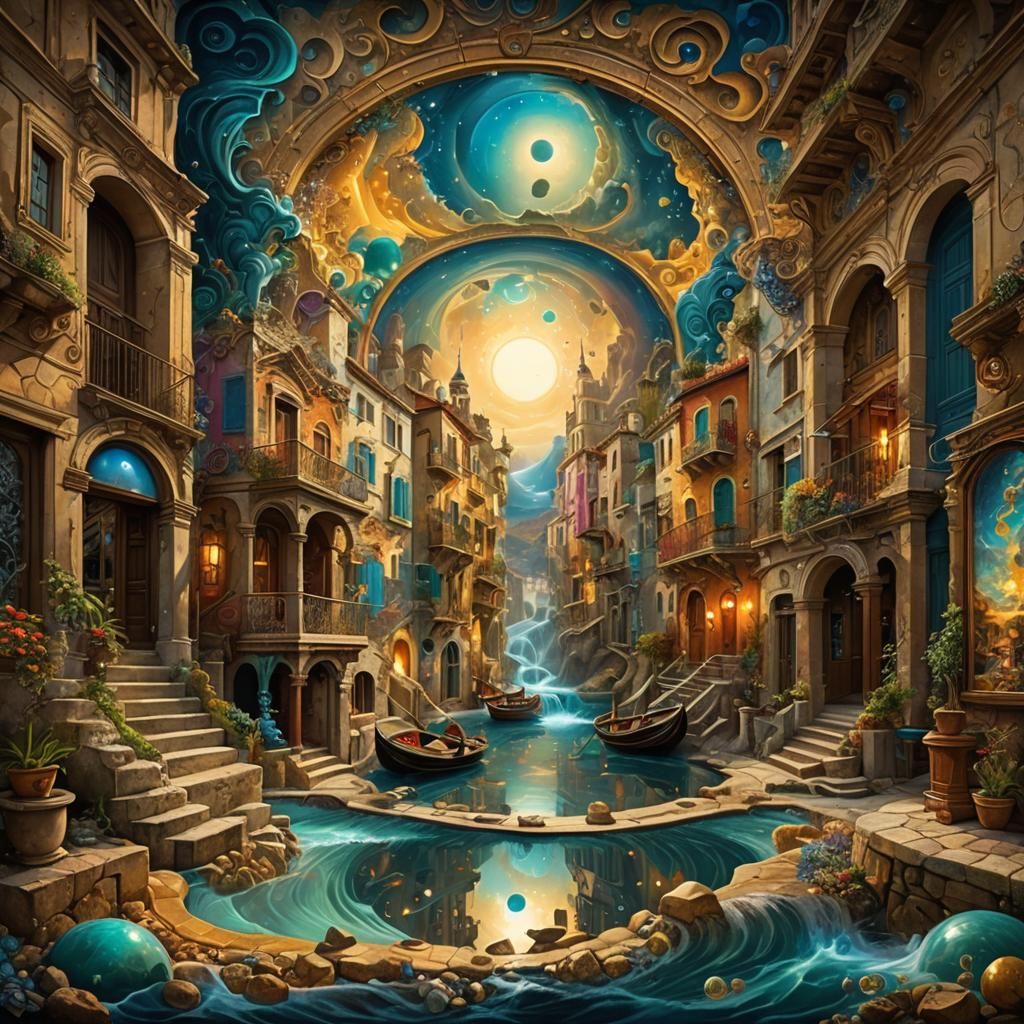 Hyperrealistic Street Art with Dynamic Lighting