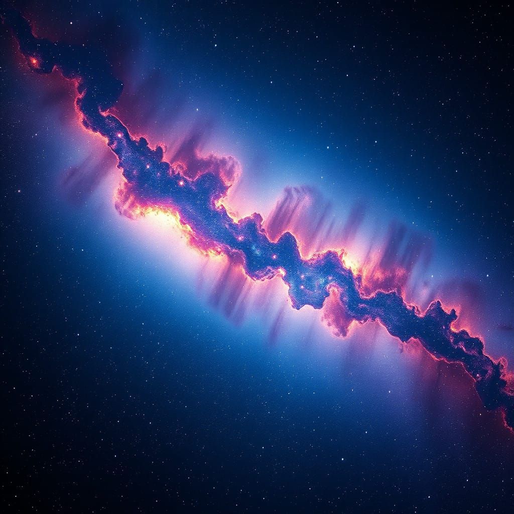 Dreamlike Galaxy in Vibrant Colors