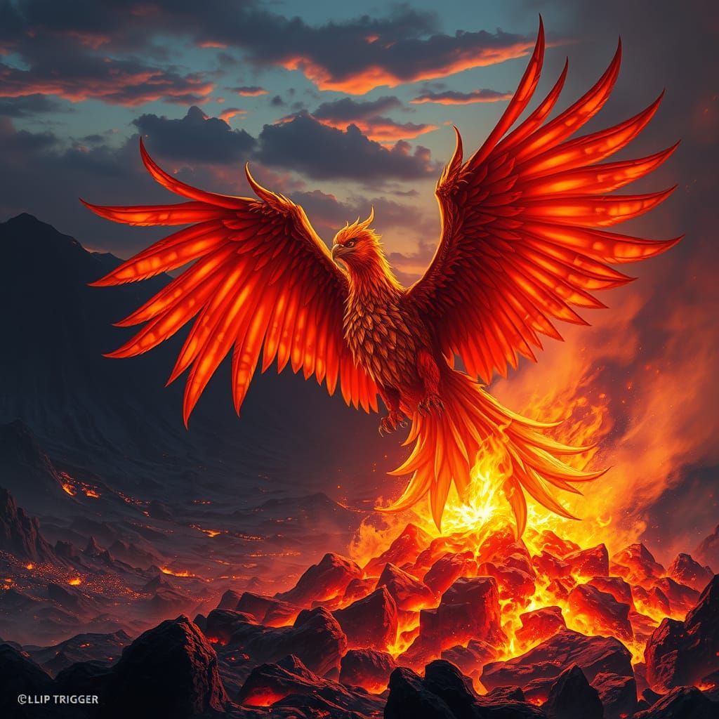Phoenix Rising: Fantasy Concept Art in Fiery Colors