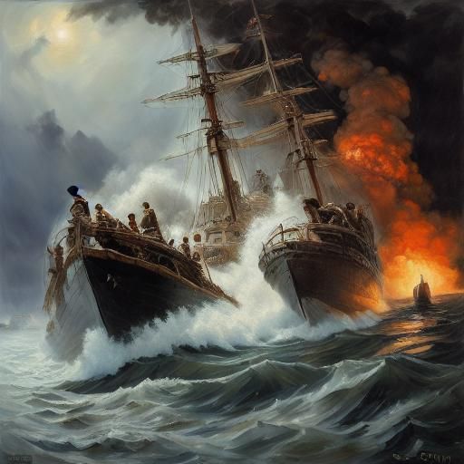 DISASTER AT SEA