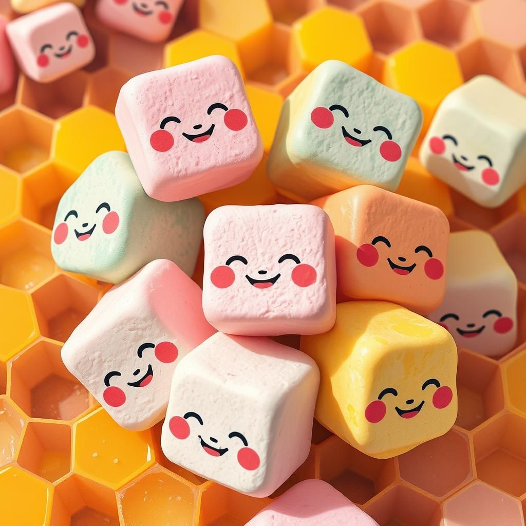 Marshmallows and Honeycomb in Ayami Kojima Style